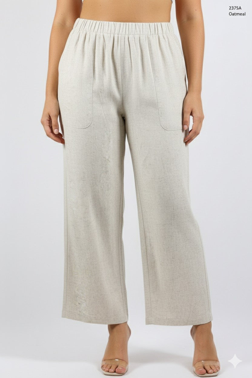 Wide Leg Pant 7/8