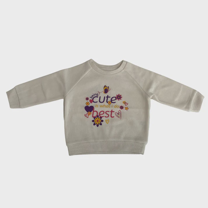 Girls Print Sweat Top