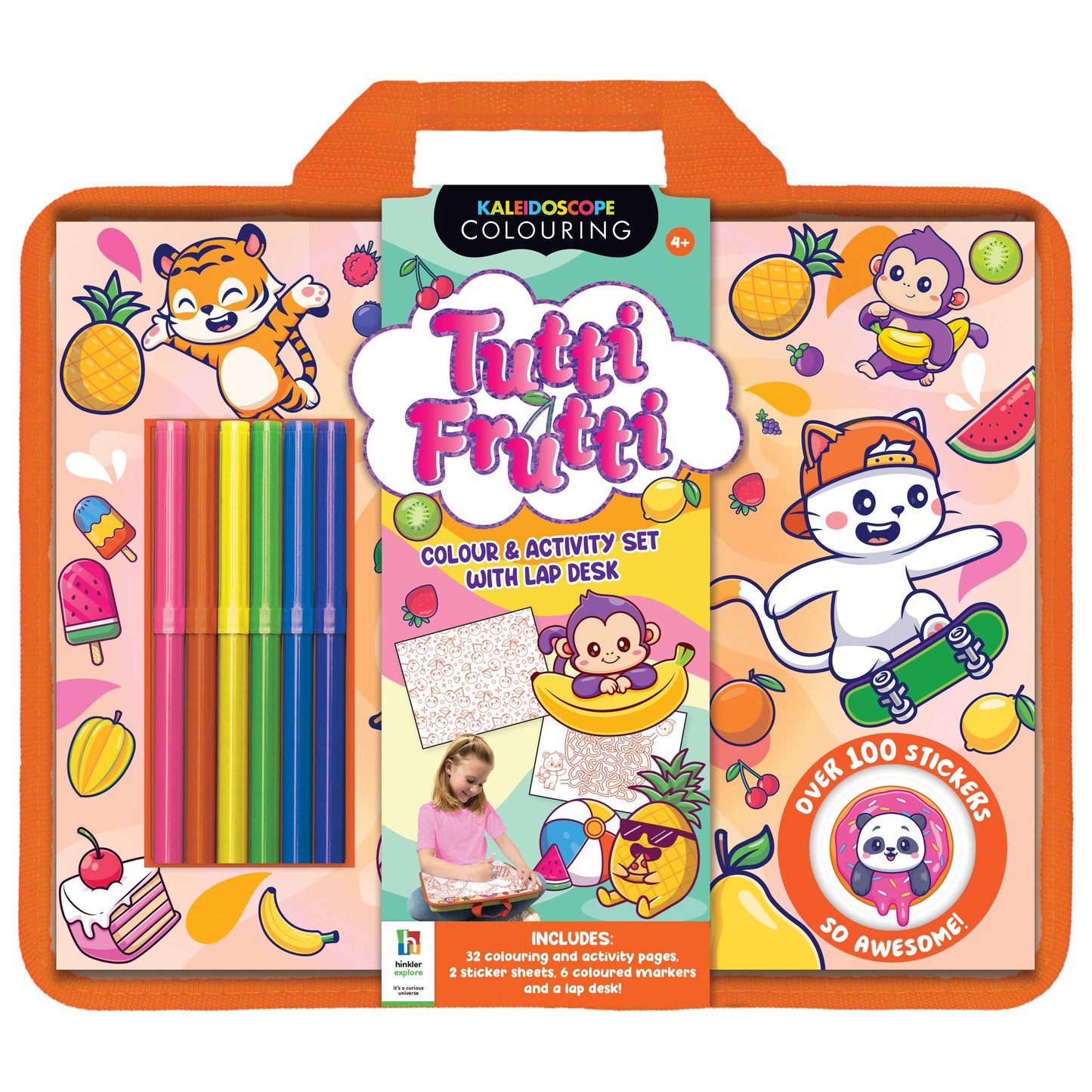 Tutti Frutti Colouring Set with Lap Desk