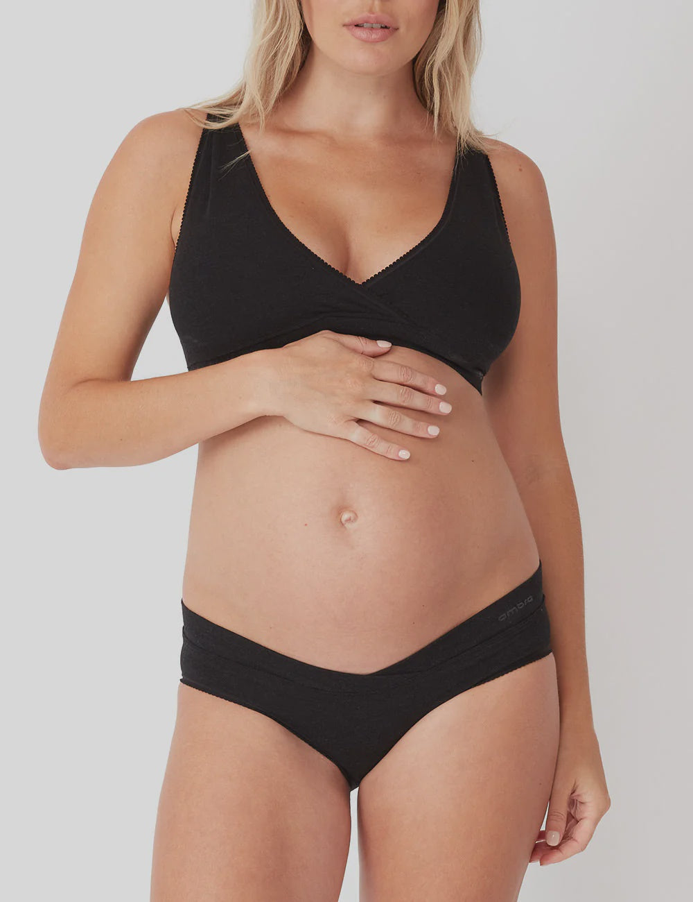 Bamboo Maternity Crossover Crop