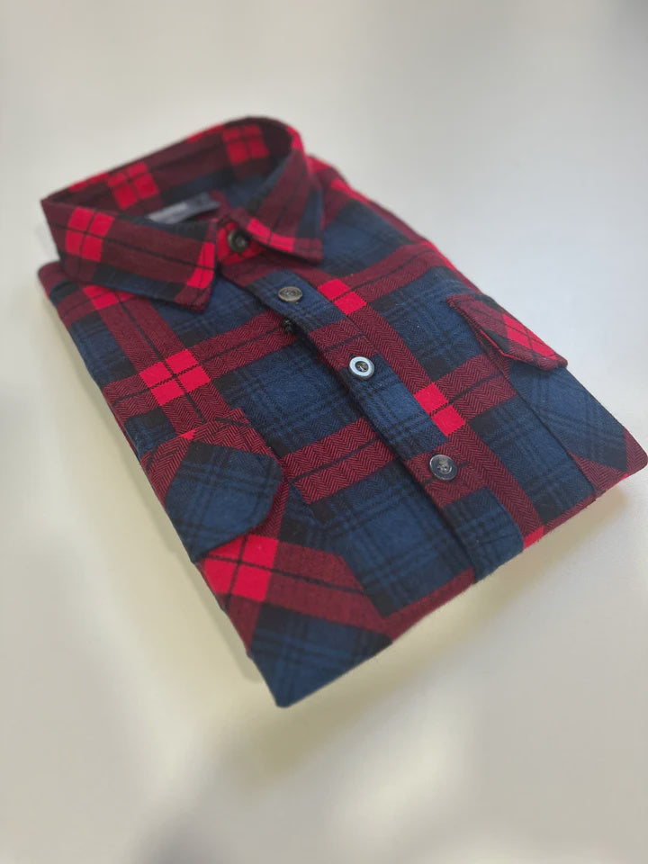 Closed Front Flannel Shirt Big Men 2141KS