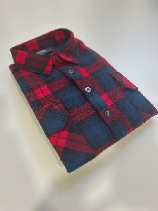 Closed Front Flannel Shirt Big Men 2141KS