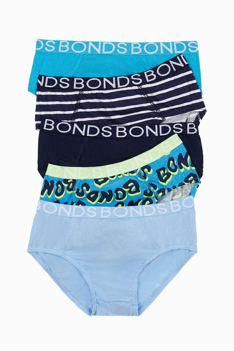 Brief Print Boys 5pk