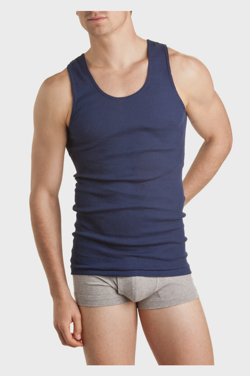 Chesty Singlet Blue 2Pk