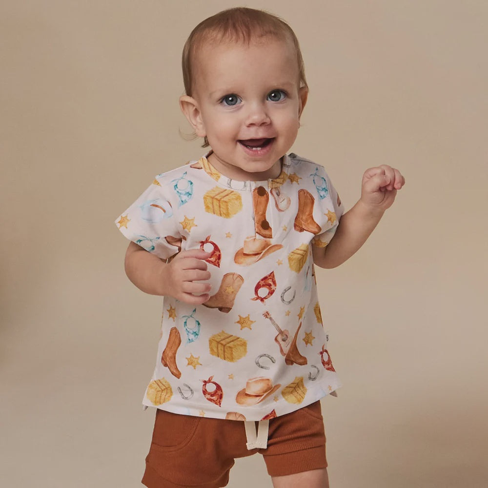 Cowboys Organic Short Sleeve Top