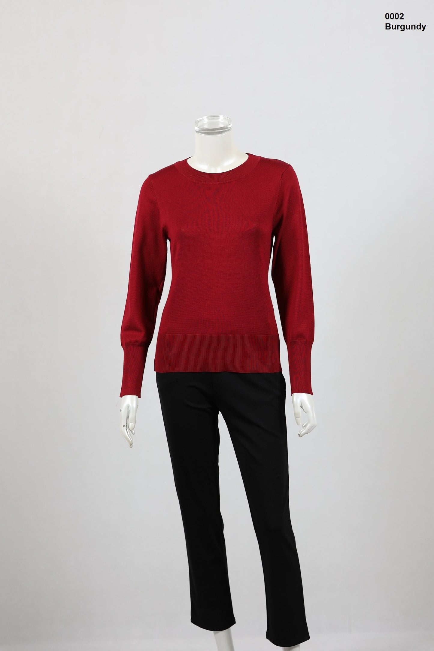 Round Neck Knit Top Ladies