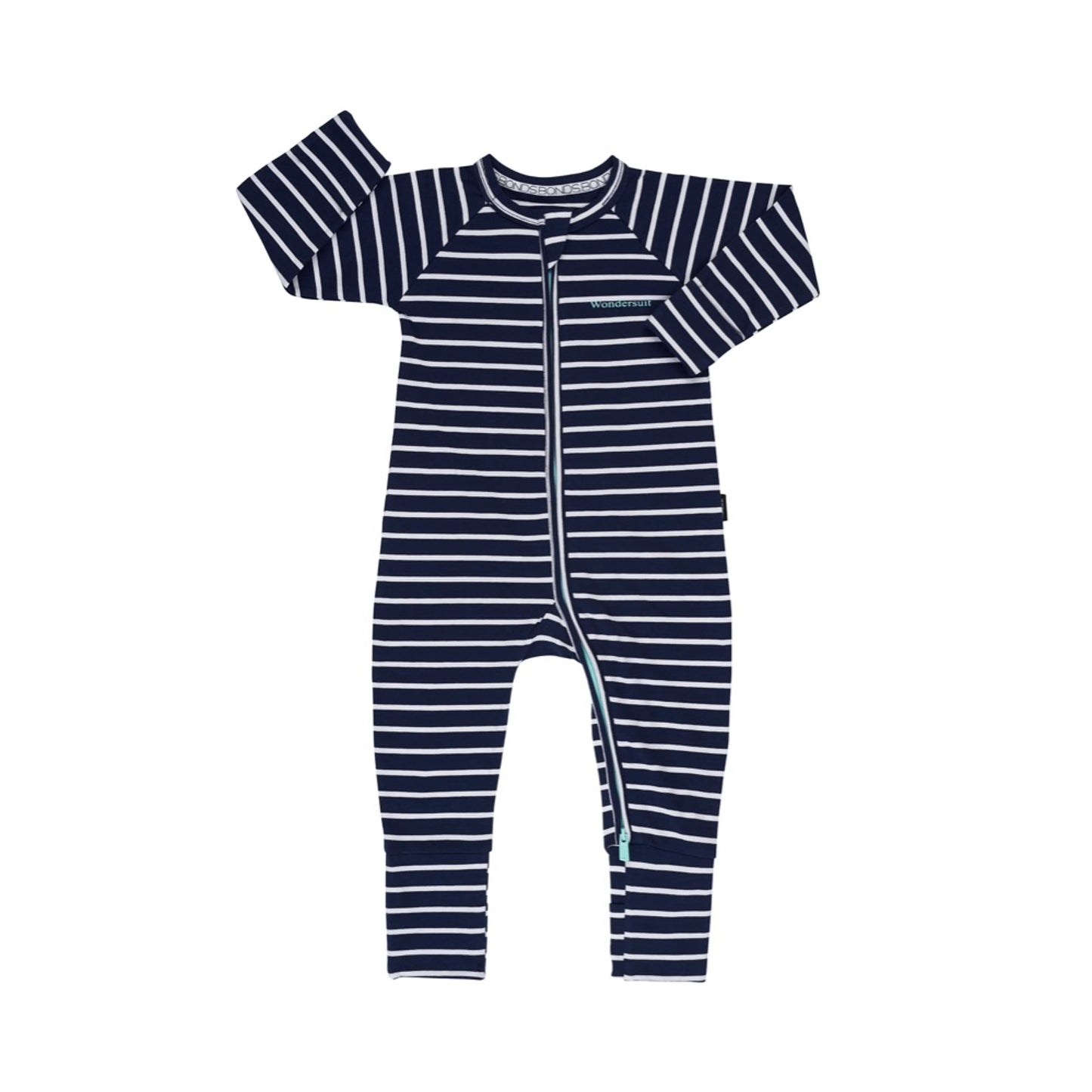 Wondersuit Zip Navy Stripe