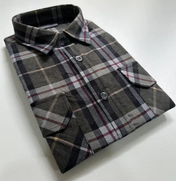 Button Through Flannel Shirt