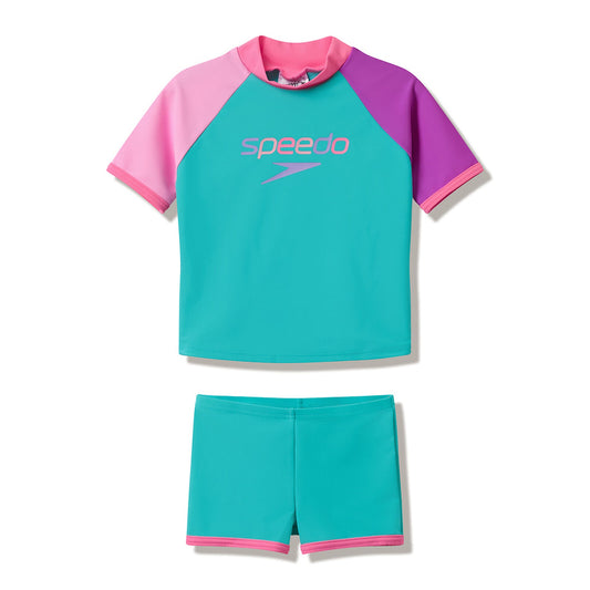 Toddler Unisex Short Sleeve Rash Guard Set