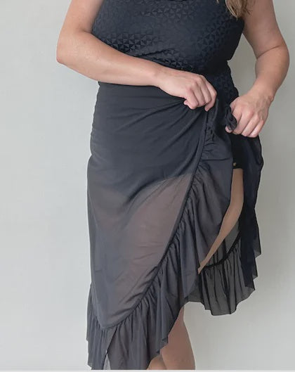 Mesh Sarong Black