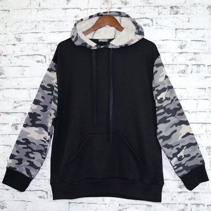 Contrast Camo Hoodie Mens