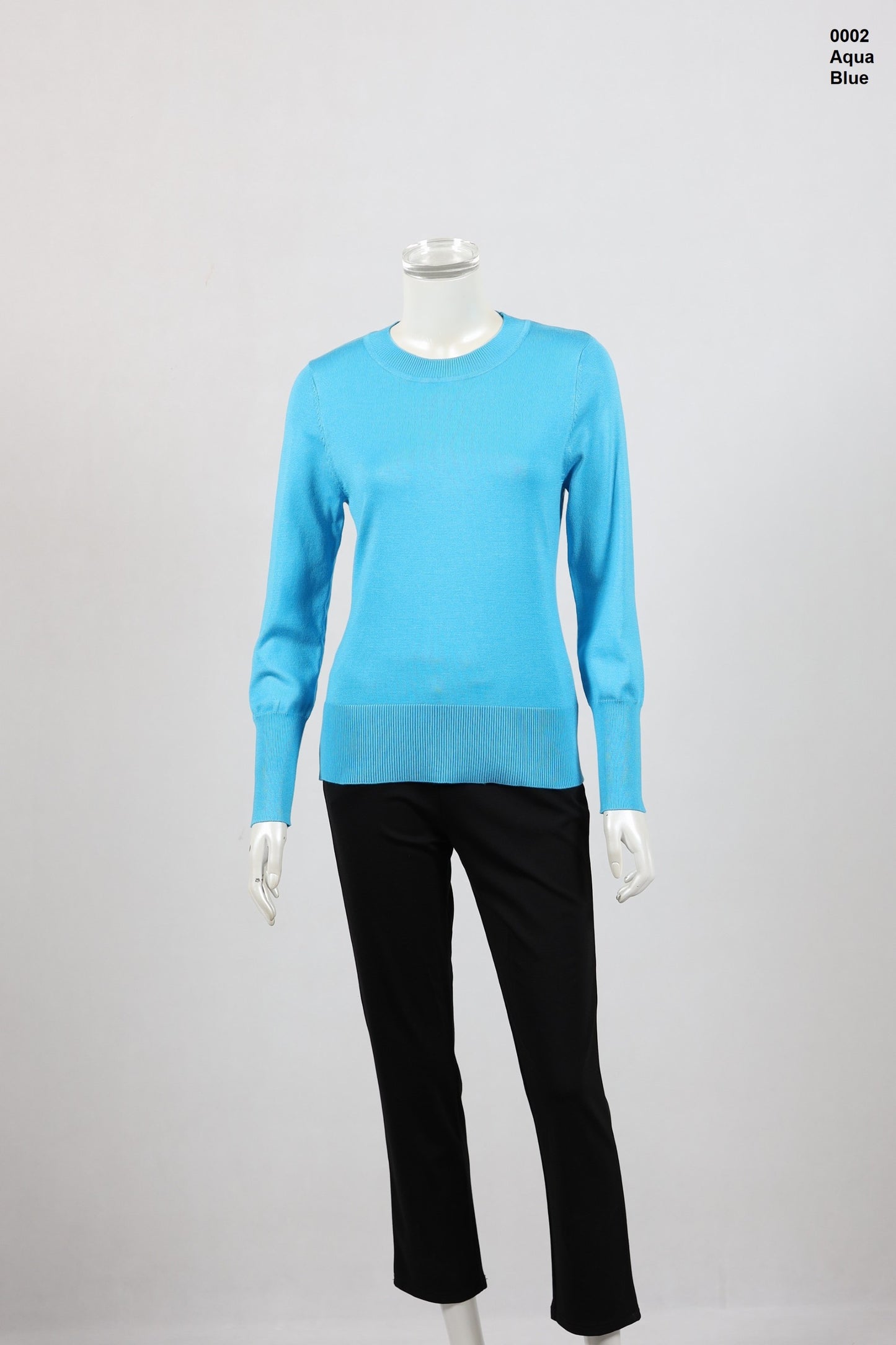 Round Neck Knit Top Ladies