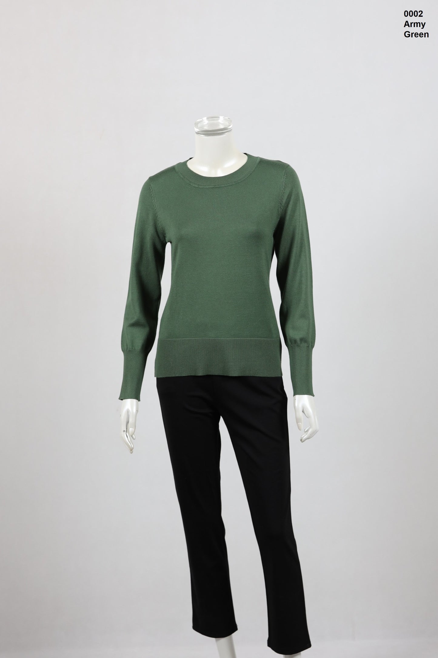 Round Neck Knit Top Ladies