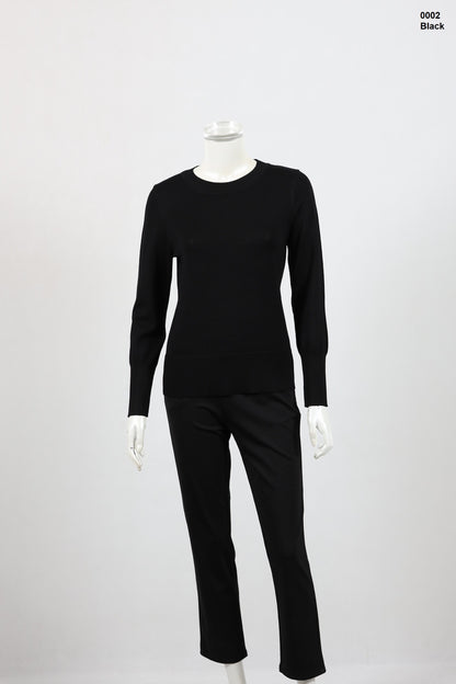 Round Neck Knit Top Ladies