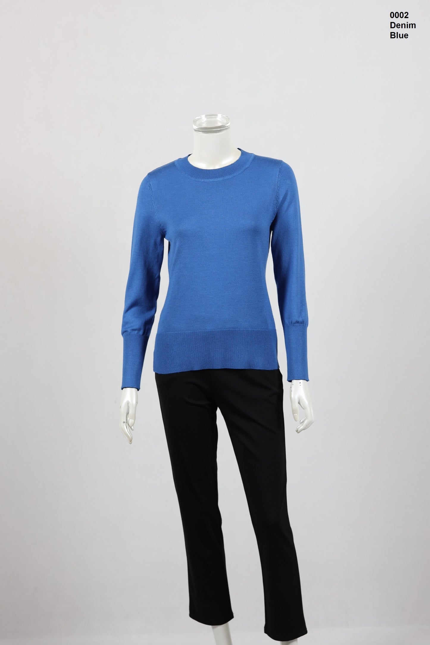 Round Neck Knit Top Ladies