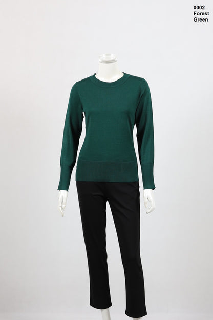 Round Neck Knit Top Ladies