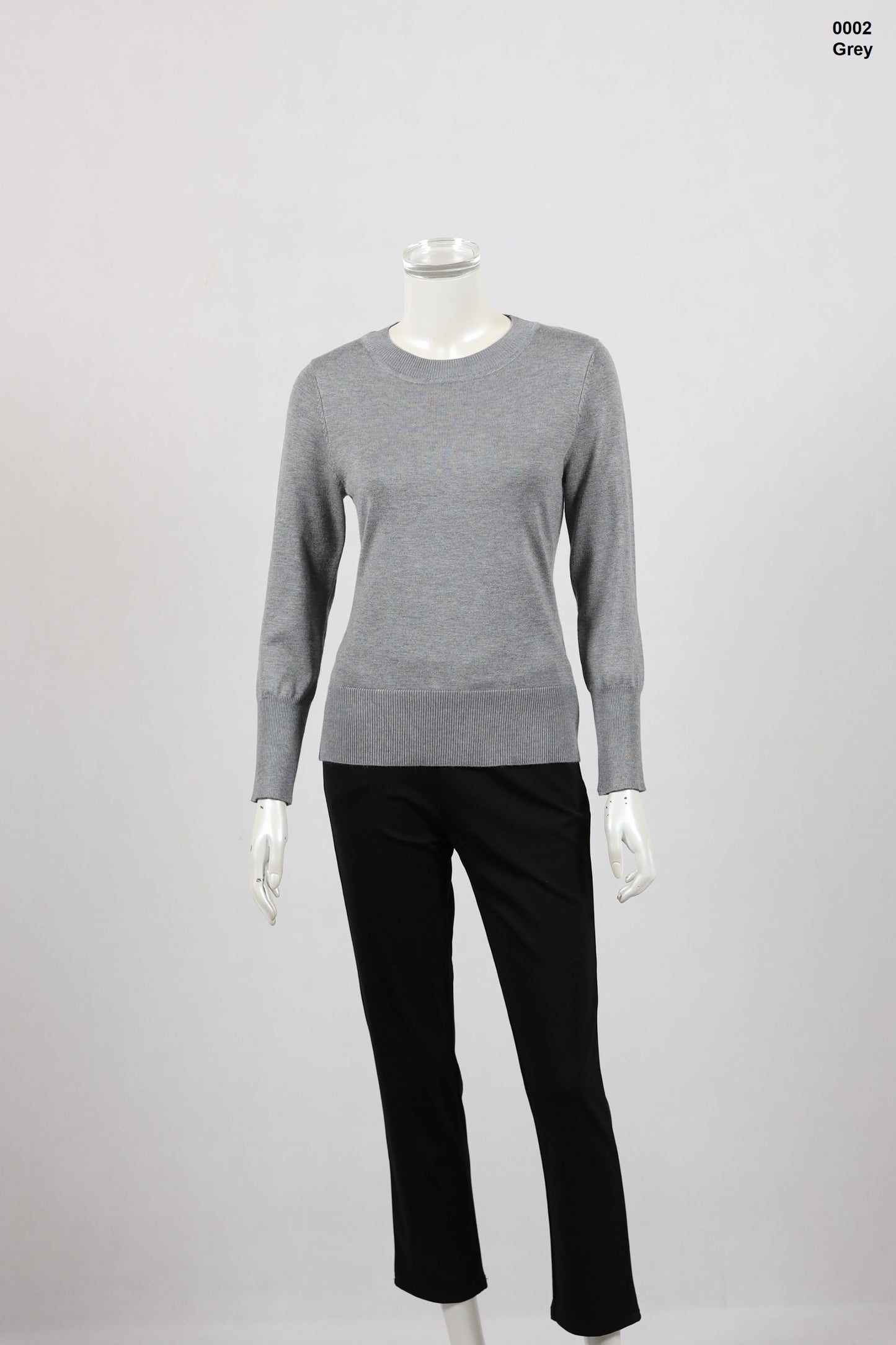 Round Neck Knit Top Ladies