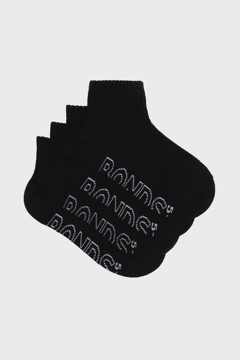 Logo Light Quarter Crew 4 Pk Kids