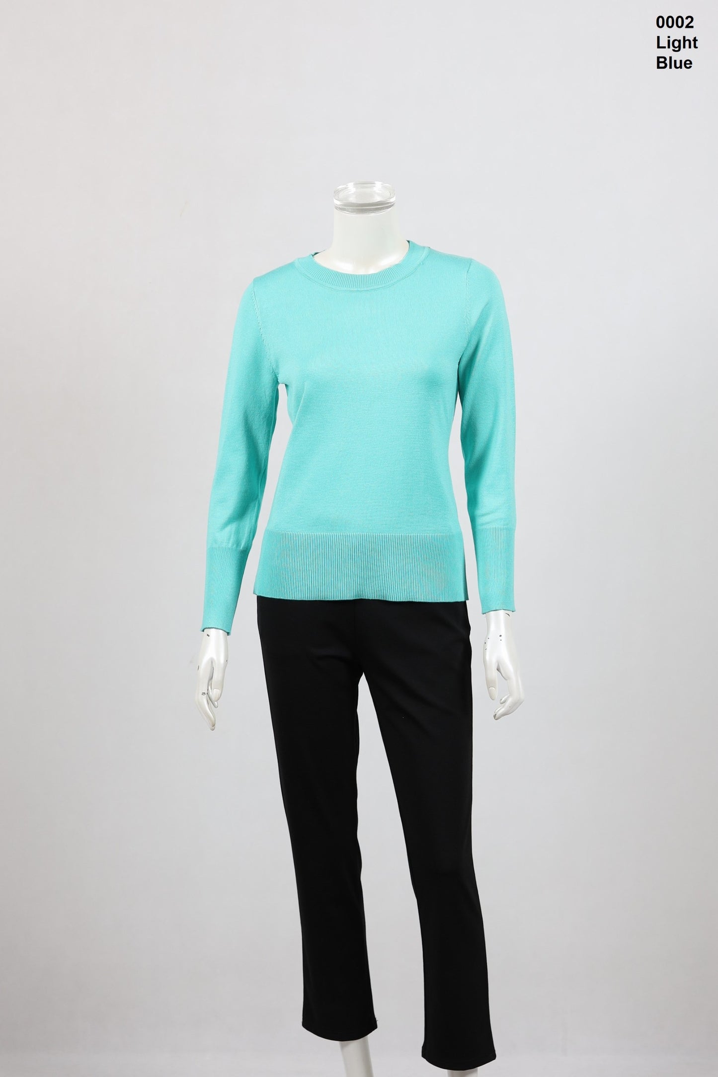 Round Neck Knit Top Ladies