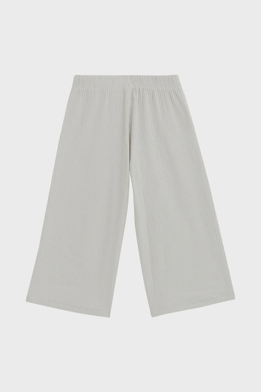 Rib Wide Leg Pant